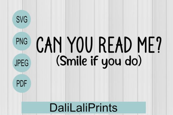 Can You Read Me Funny Graphics for Crafts