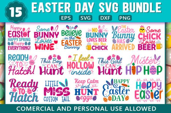 Easter Day SVG Graphics for Creative Publishers