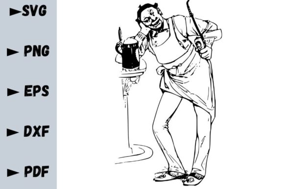 Fun Bartender SVG for Creative Graphics