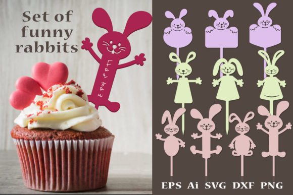Fun SVG Bunnies for Graphics and Crafts