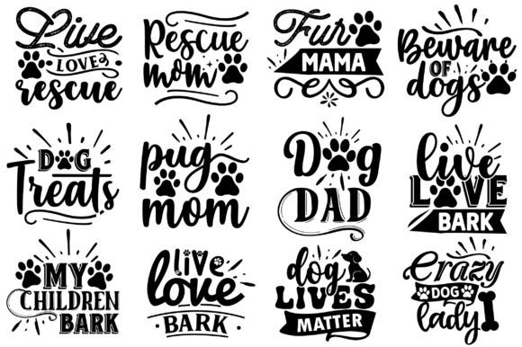 Funny Dog SVG Bundle for Graphics and Crafts