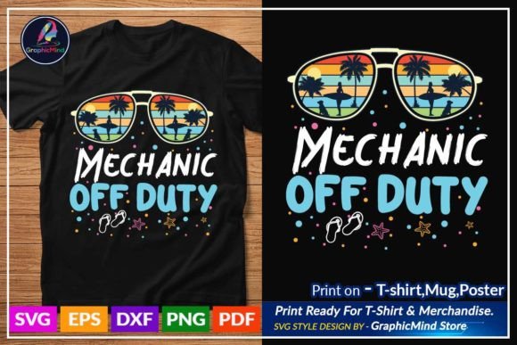Graphic for Crafts: Mechanic of Duty Funny Svg Tshirt