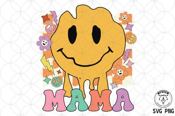 Mama Melting Face Graphics for Crafts