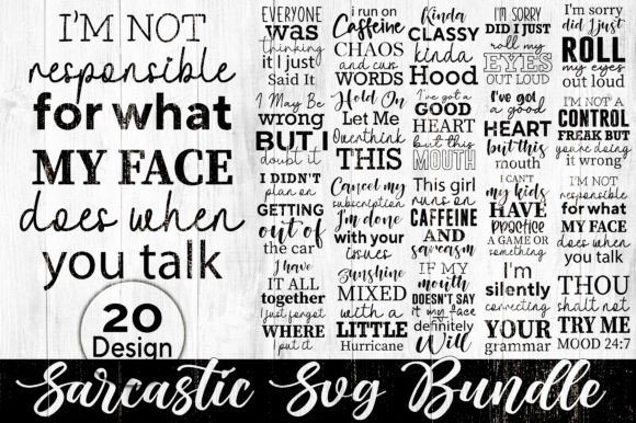 Sarcastic Svg Bundle for Graphics and Crafts