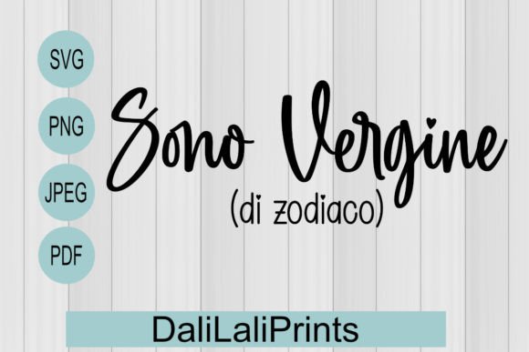 Vergine Zodiaco Funny Graphics for Crafts